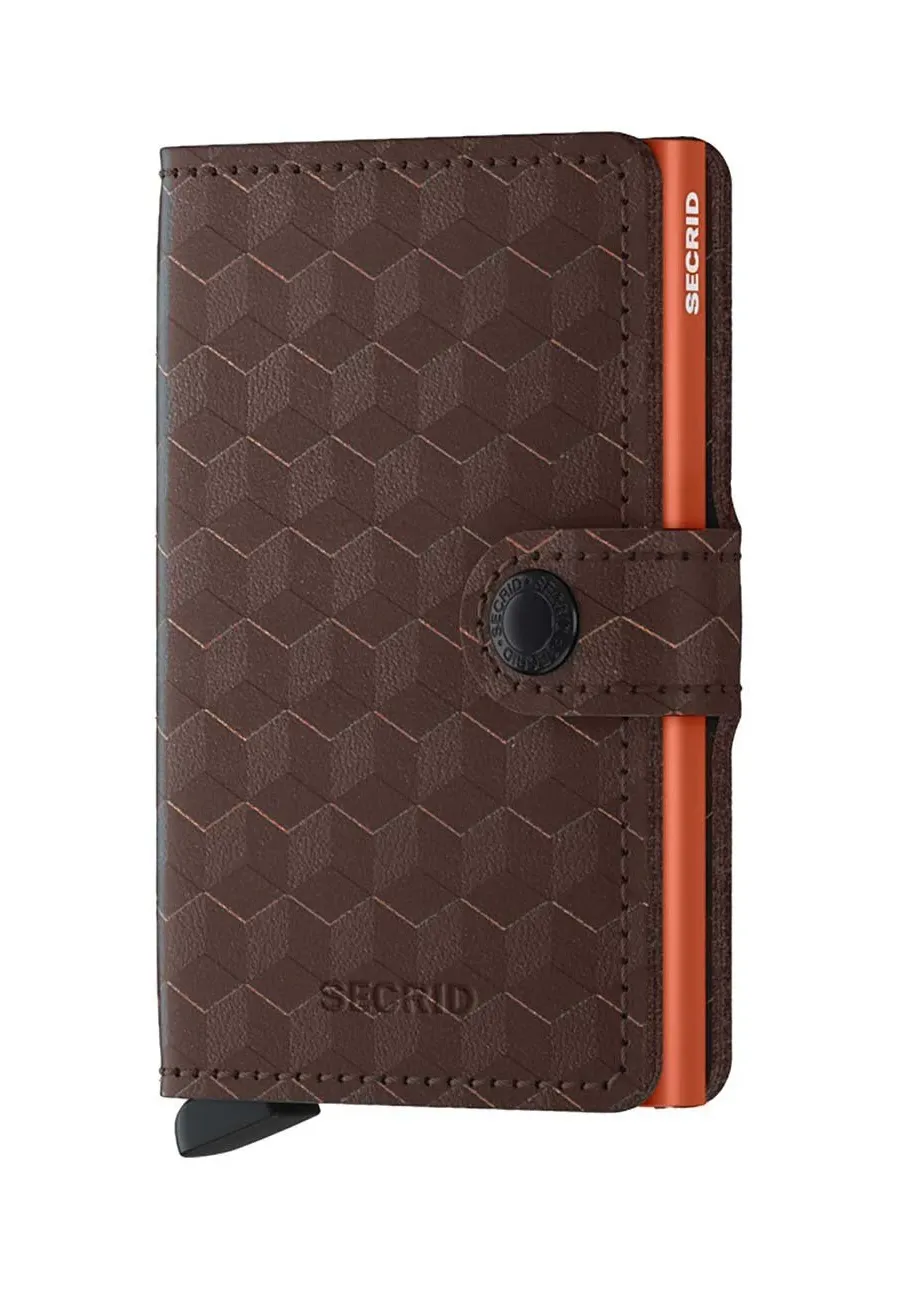 obrazek 1 Secrid portfel skórzany Optical Brown-Orange kolor brązowy