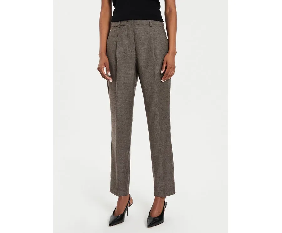 obrazek 1 Weekend Max Mara Spodnie materiałowe Caldaia 2425136132 Brązowy Slim Fit