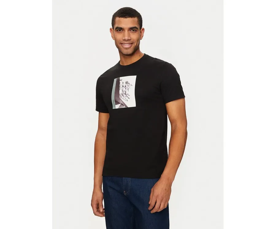 obrazek 1 Calvin Klein T-Shirt Shadow Photo K10K113108 Czarny Regular Fit