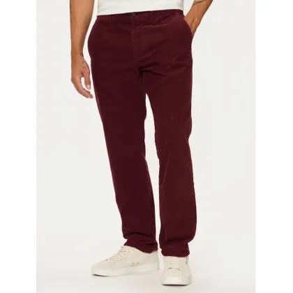 Zdjęcie Tommy Hilfiger Spodnie materiałowe MW0MW32932 Bordowy Regular Fit
