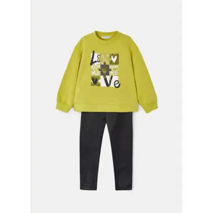 Zdjęcie Mayoral Komplet bluza i legginsy 4708 Zielony Regular Fit