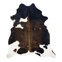 Zdjęcie Wykwitny dywan ze skóry bydlęcej - 195x160 cm