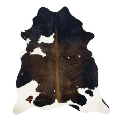 Zdjęcie Wykwitny dywan ze skóry bydlęcej - 195x160 cm