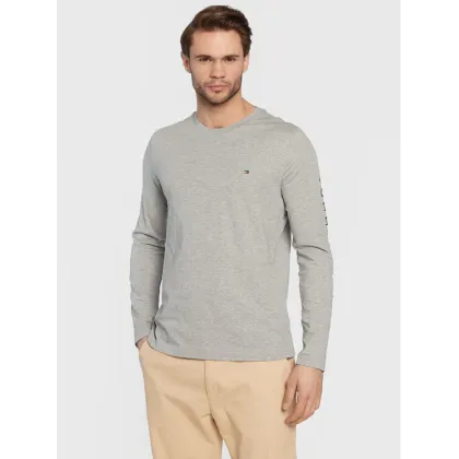 Zdjęcie Tommy Hilfiger Longsleeve Logo MW0MW09096 Szary Slim Fit