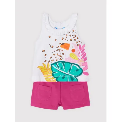 Zdjęcie Mayoral Komplet top i spodenki 1242 Biały Regular Fit