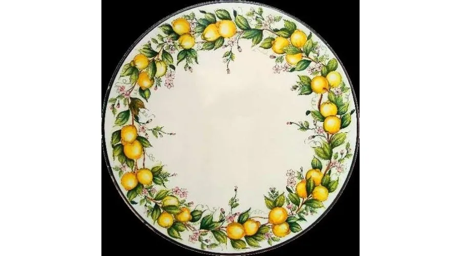 obrazek 1 Stylowy blat z lawy wulkanicznej zdobiony motywem cytryn – Ceramiche Valchida
