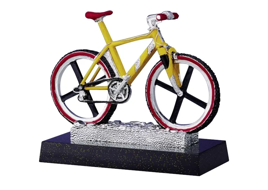 picture 1 Unique figurine with a bicycle - Astra Argenti