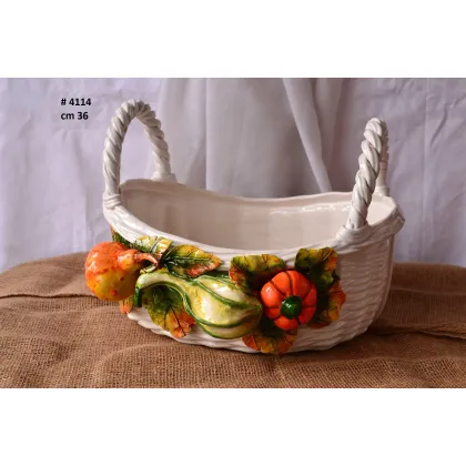 Picture Beautiful decorative basket made of ceramics