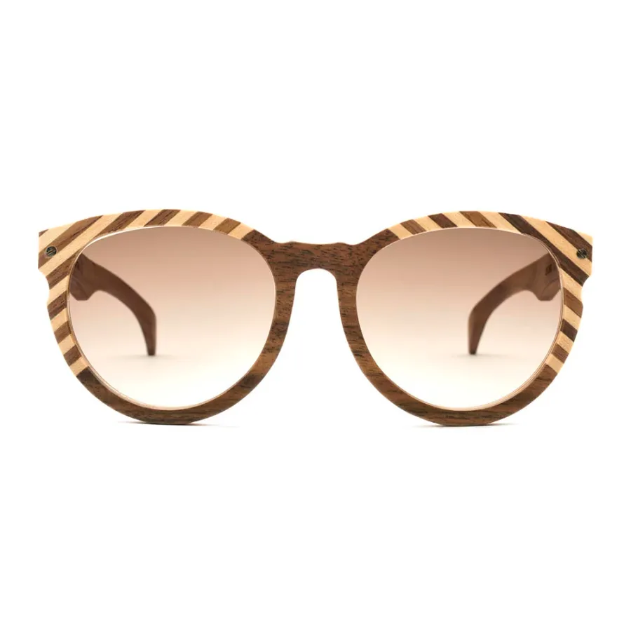 obrazek 2 Gustowne damskie okulary z drewna - Legno Light