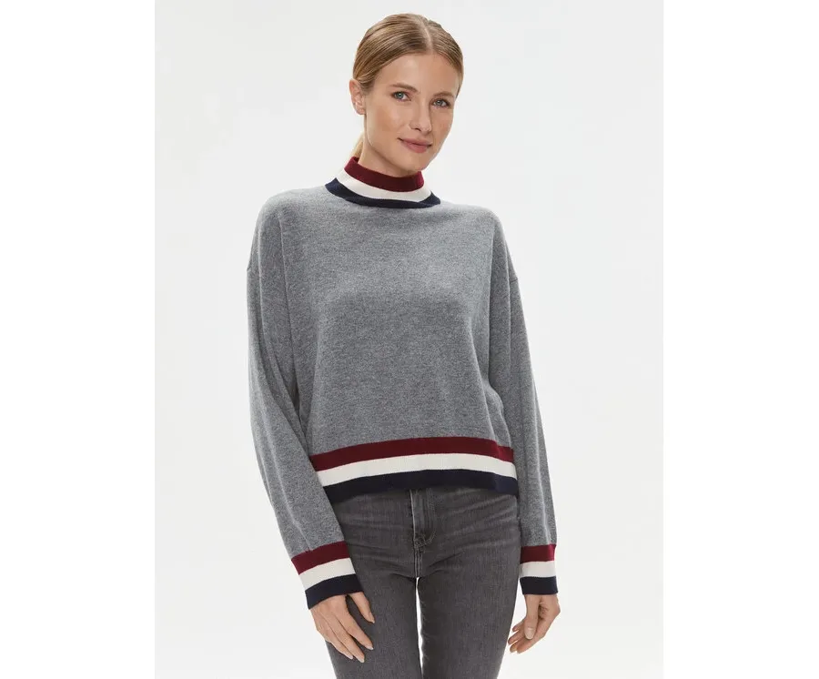 obrazek 1 Tommy Hilfiger Golf WW0WW39536 Szary Regular Fit