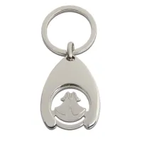 Picture Elegant silver-plated keychain