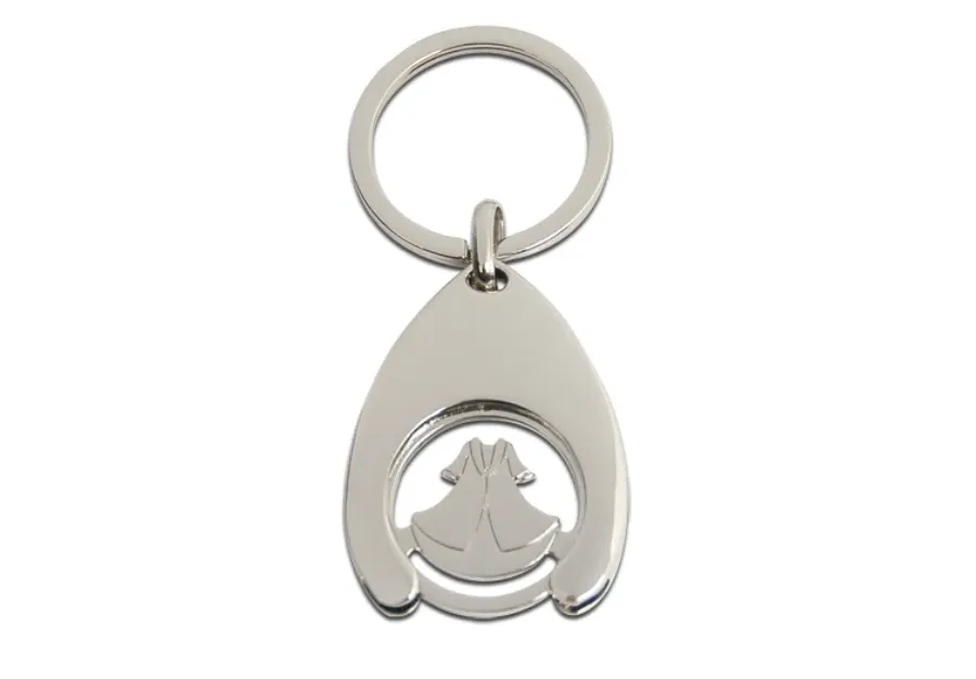 obrazek 1 Elegancki posrebrzany breloczek 