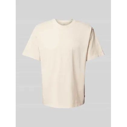 Zdjęcie T-shirt z prążkowanym, okrągłym dekoltem