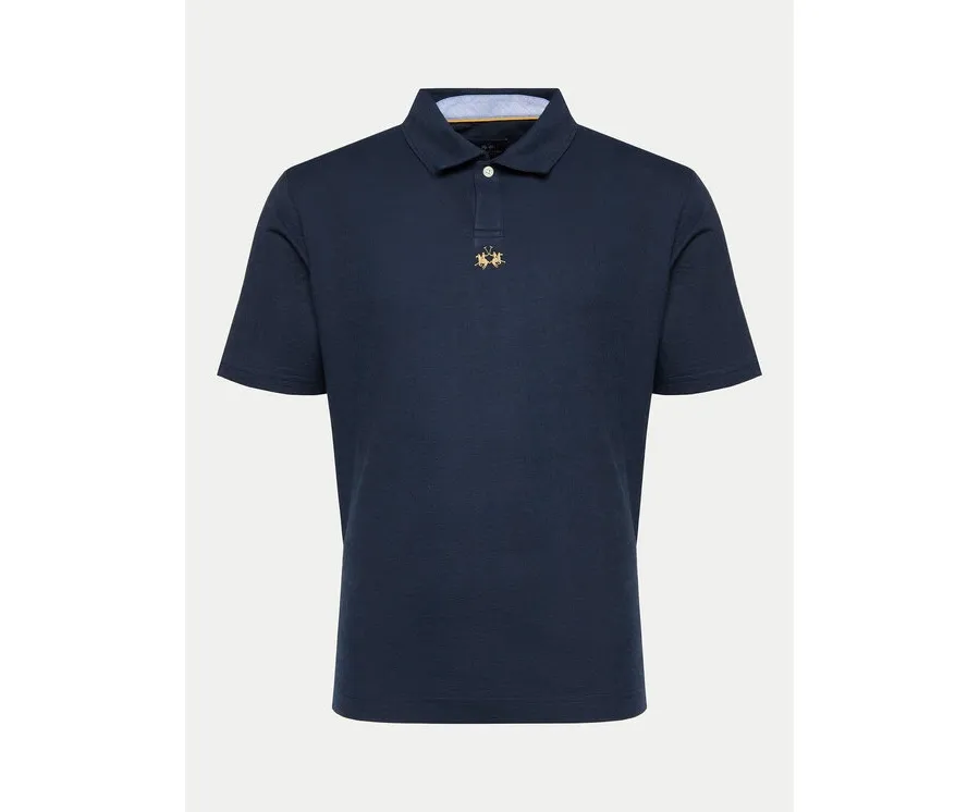 obrazek 1 La Martina Polo YMP020 JS392 Granatowy Regular Fit