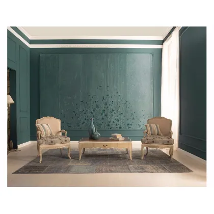 Zdjęcie Klasyczny prostokątny mały stolik z 1 szufladą z Włoch - Stella del Mobile