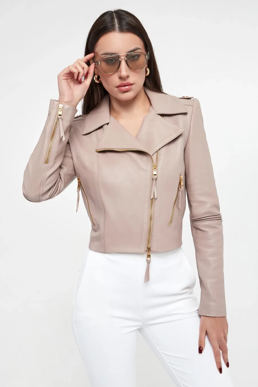 obrazek 1 Kurtka damska skórzana ELISABETTA FRANCHI Elisabetta Franchi