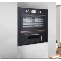 Zdjęcie Wyjątkowy piec opalany drewnem do zabudowy Sedicinoni Black