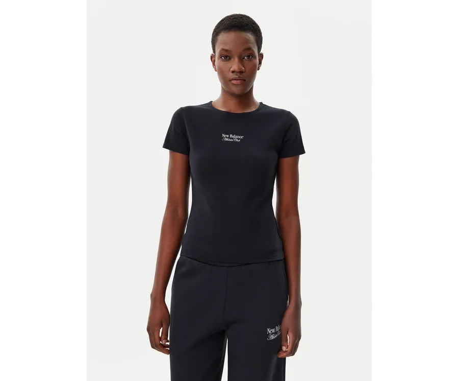 obrazek 1 New Balance T-Shirt WT51958 Czarny Slim Fit