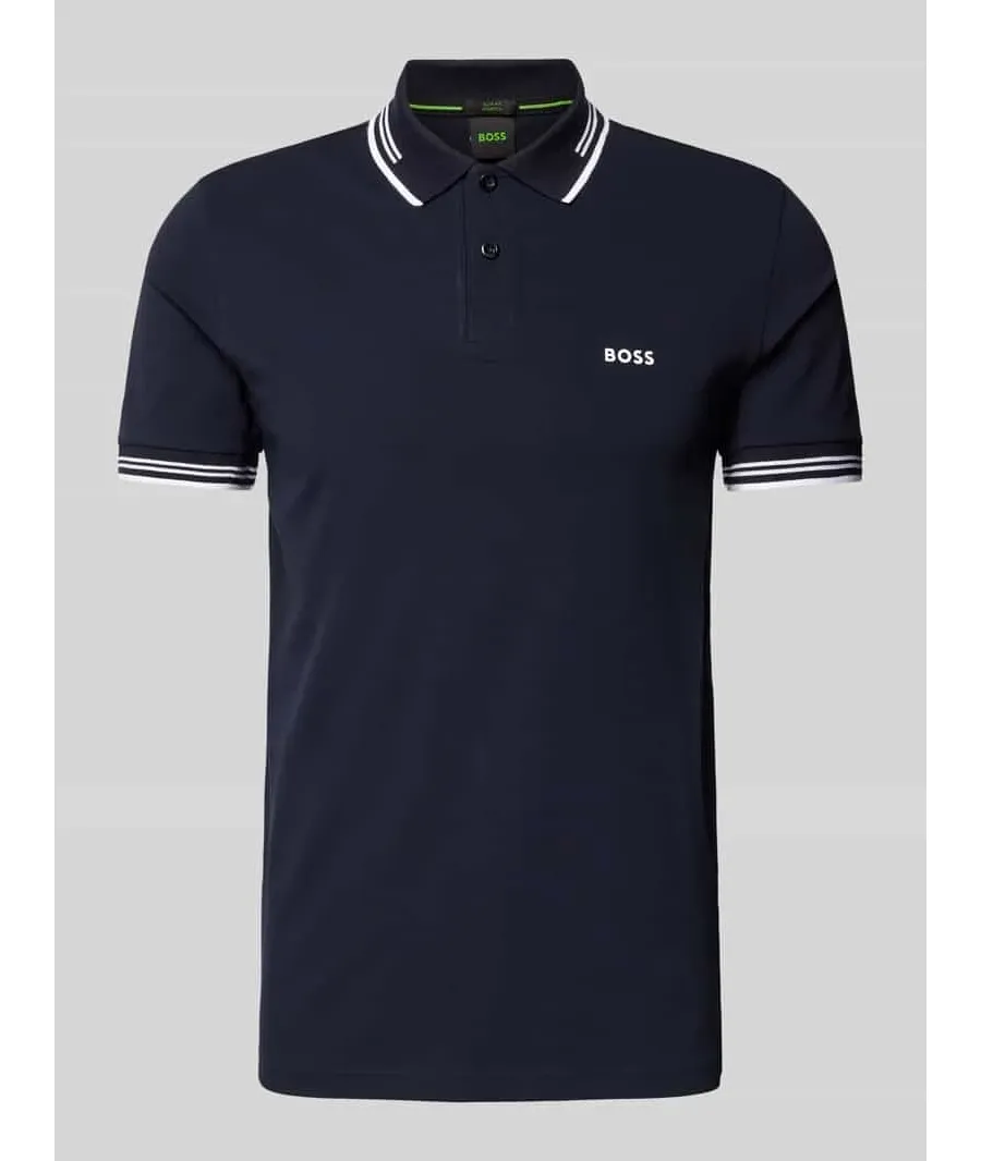 obrazek 1 Koszulka polo o kroju slim fit z nadrukiem z logo model ‘Paul’