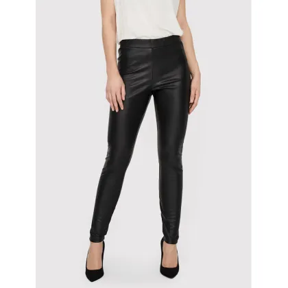 Zdjęcie Vero Moda Spodnie z imitacji skóry 10257164 Czarny Skinny Fit
