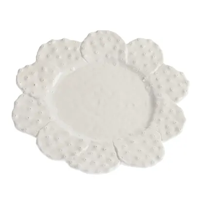 Zdjęcie Luksusowy biały półmisek z ceramiki