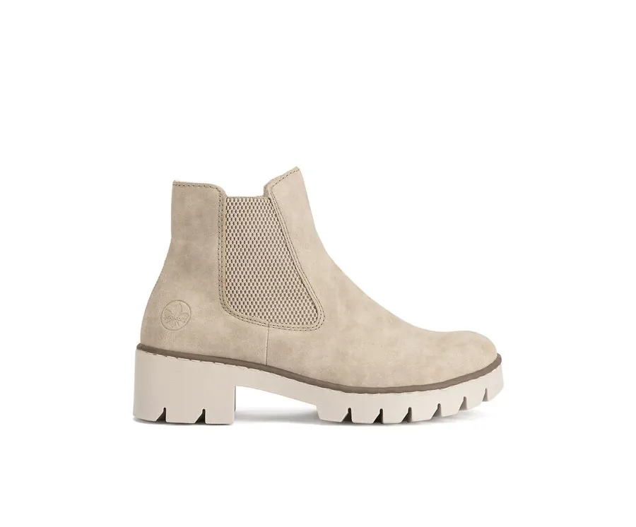 obrazek 1 Rieker Botki X5772-60 Écru