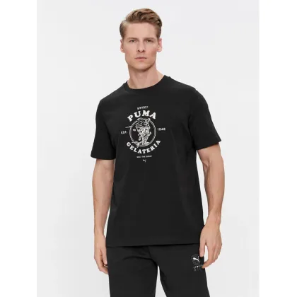 Zdjęcie Puma T-Shirt Graphics Gelateria 625416 Czarny Regular Fit