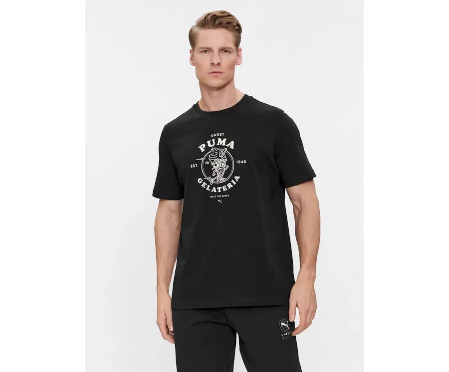 obrazek 1 Puma T-Shirt Graphics Gelateria 625416 Czarny Regular Fit
