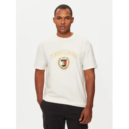 Zdjęcie Tommy Jeans T-Shirt DM0DM19690 Biały Regular Fit