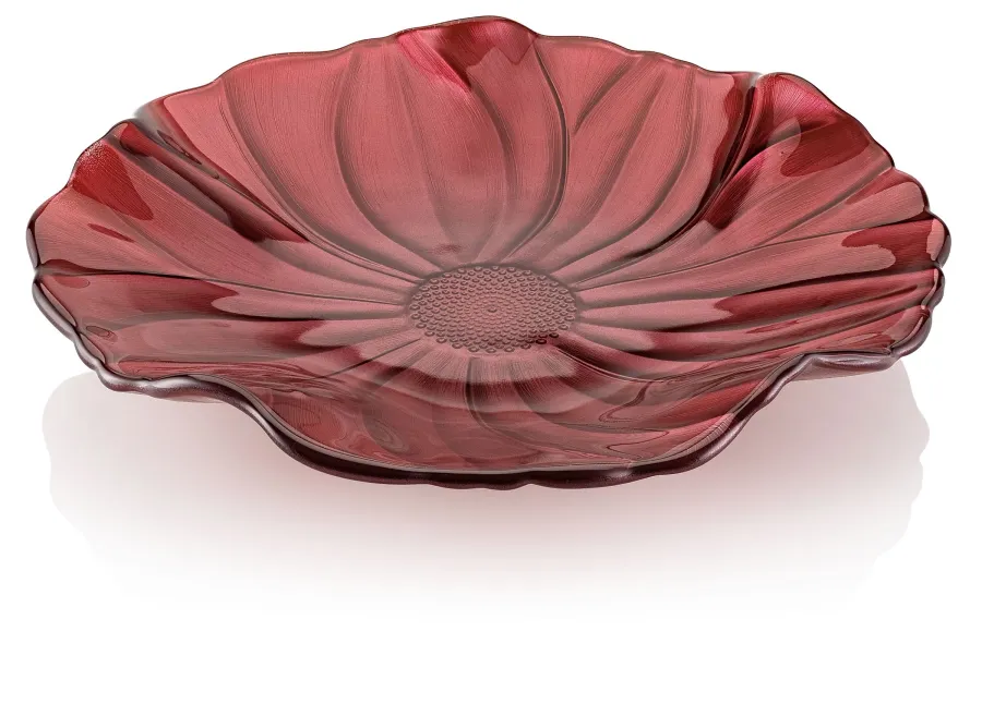 obrazek 1 Stylowy talerz Magnolia w kolorze czerwono perłowym - IVV