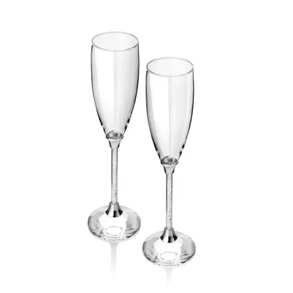 Zdjęcie Ekskluzywna para kieliszków z kryształkami