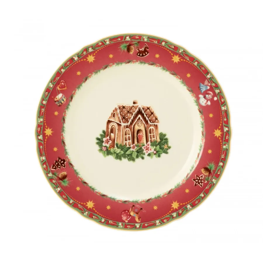 obrazek 1 Porcelanowy okrągły talerz śniadaniowy 20 cm  ze świątecznym motywem - Seltmann Weiden