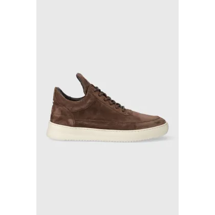 Zdjęcie Filling Pieces sneakersy zamszowe Low Top Suede kolor brązowy 10122791909