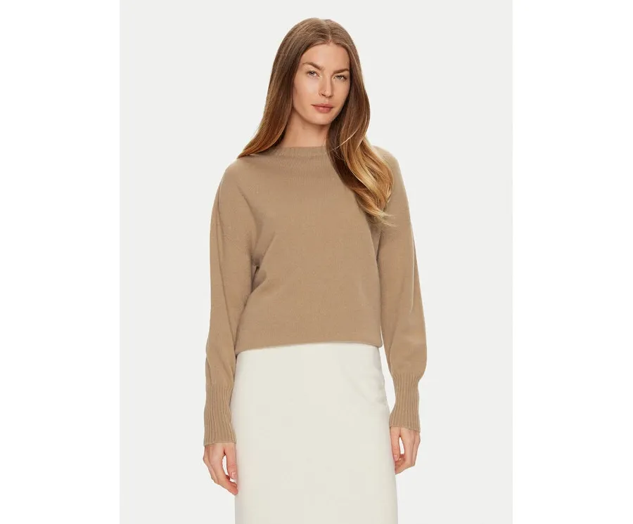 obrazek 1 ViCOLO Sweter 77034S Beżowy Regular Fit