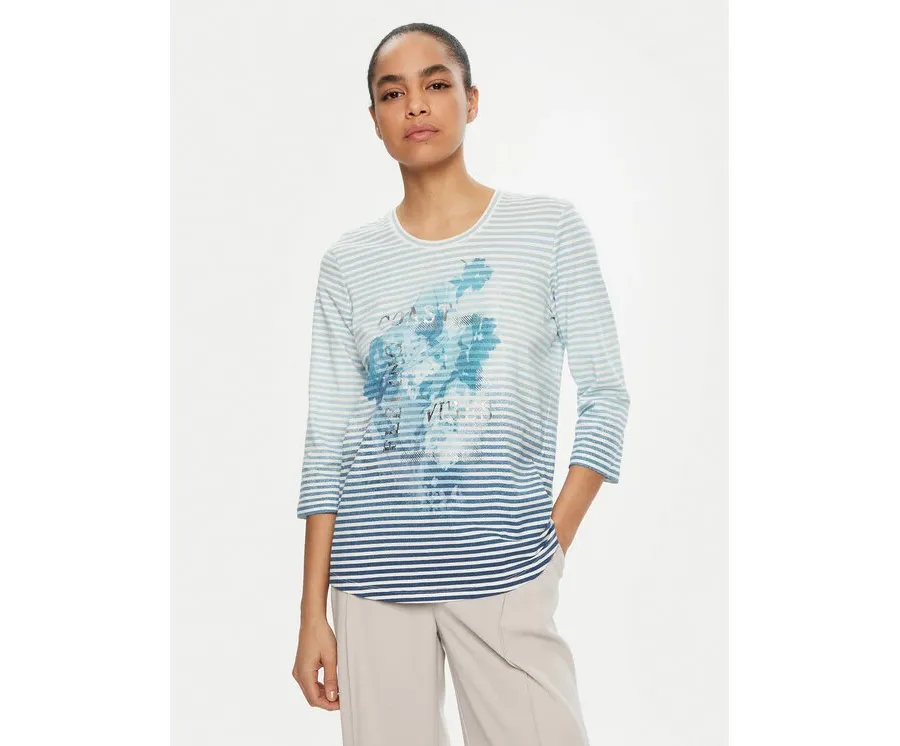 obrazek 1 Olsen Bluzka 11104981 Niebieski Regular Fit