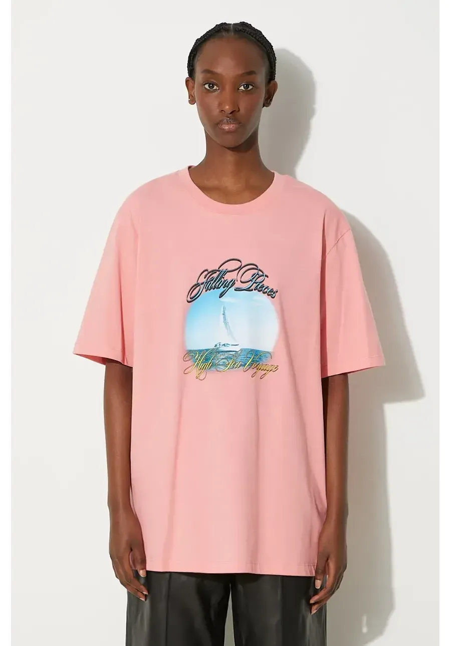 obrazek 1 Filling Pieces t-shirt bawełniany kolor różowy