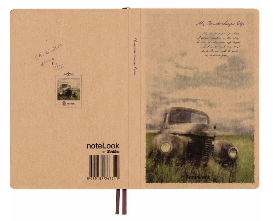obrazek 3 Akcesorium biurowe - notatnik B6 Kraft Car Blank
