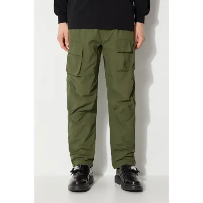 Zdjęcie Maharishi spodnie Veg Dyed Cargo Track Pants Japanese męskie kolor zielony proste 5040.OLIVE