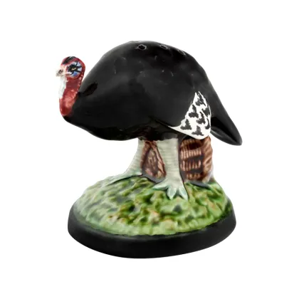 Zdjęcie Ceramiczna figura indyka jako pojemnik na wykałaczki do kuchni - Bordallo Pinheiro