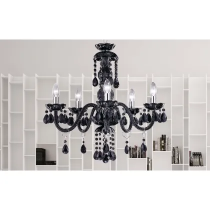 Picture Luxurious black MILORD 5 chandelier