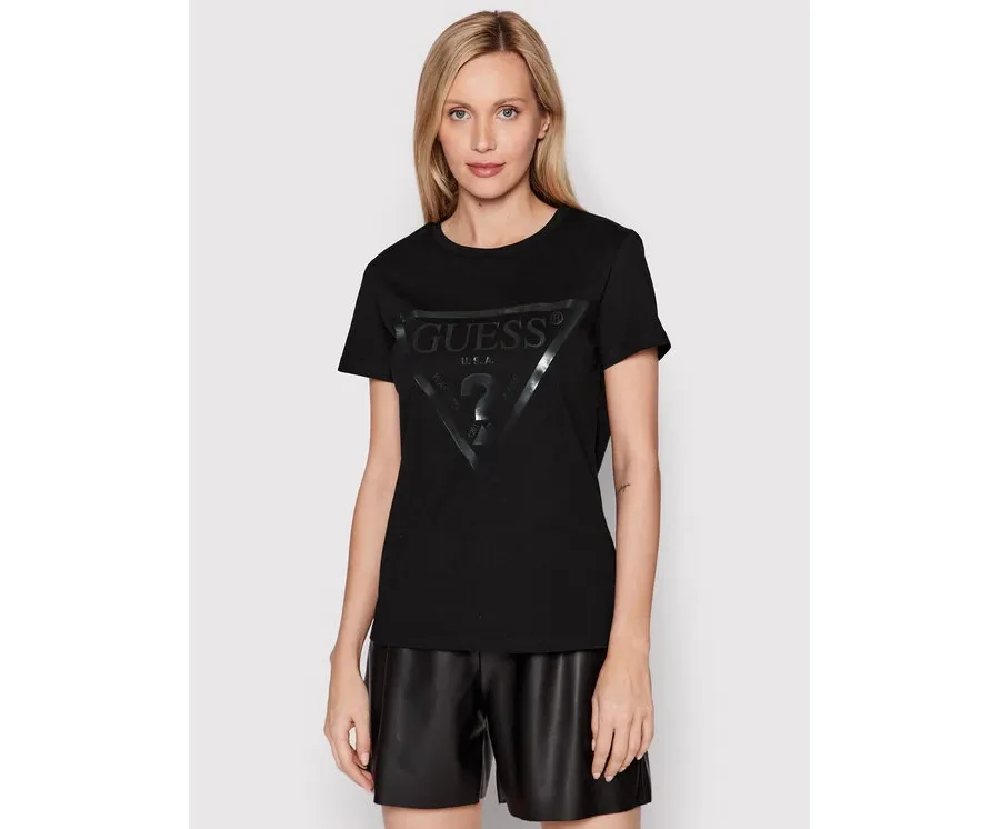 obrazek 1 Guess T-Shirt V2YI07 K8HM0 Czarny Regular Fit