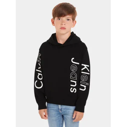 Zdjęcie Calvin Klein Jeans Bluza Maxi Inst Logo IB0IB02040 Czarny Relaxed Fit