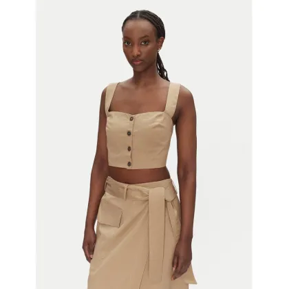 Zdjęcie ACCESS FASHION Top 53-2216-502 Beżowy Slim Fit