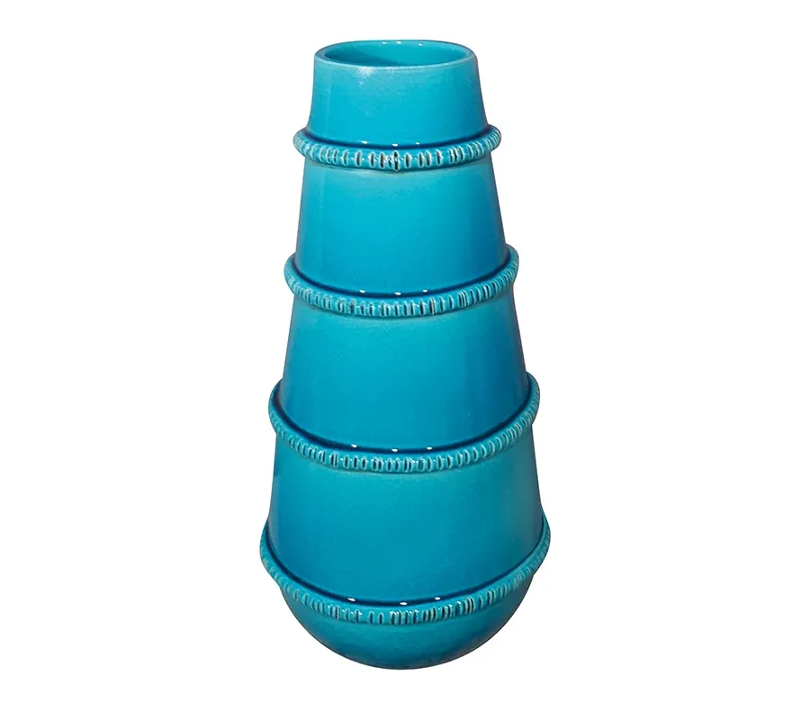 obrazek 1 Włoski ceramiczny wazon o stożkowym kształcie