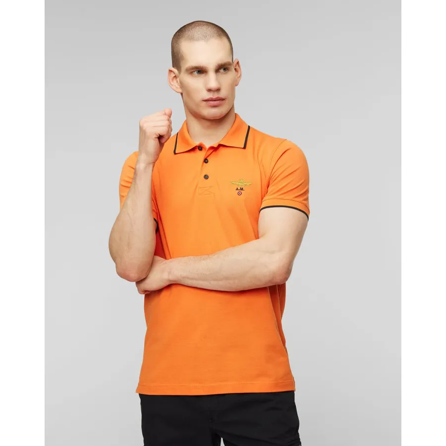 obrazek 1 Żółte Polo Męskie Aeronautica Militare