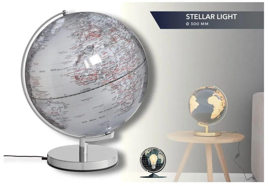 obrazek 5 Błyszczący globus podświetlany Stellar