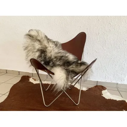 Zdjęcie Wysokiej jakości dywan skórzany do salonu - 90x75 cm