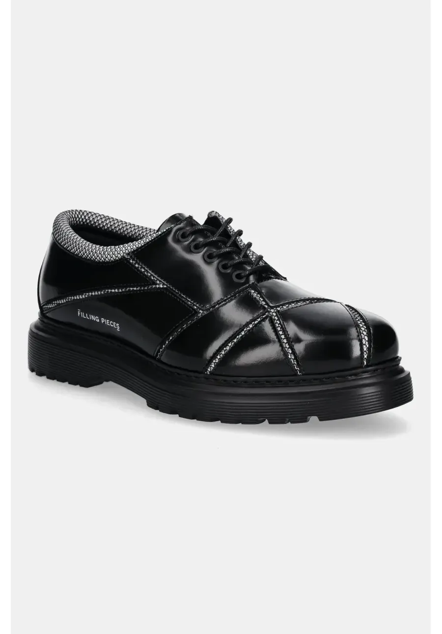 obrazek 1 Filling Pieces półbuty Derby Rohe męskie kolor czarny 74978071861