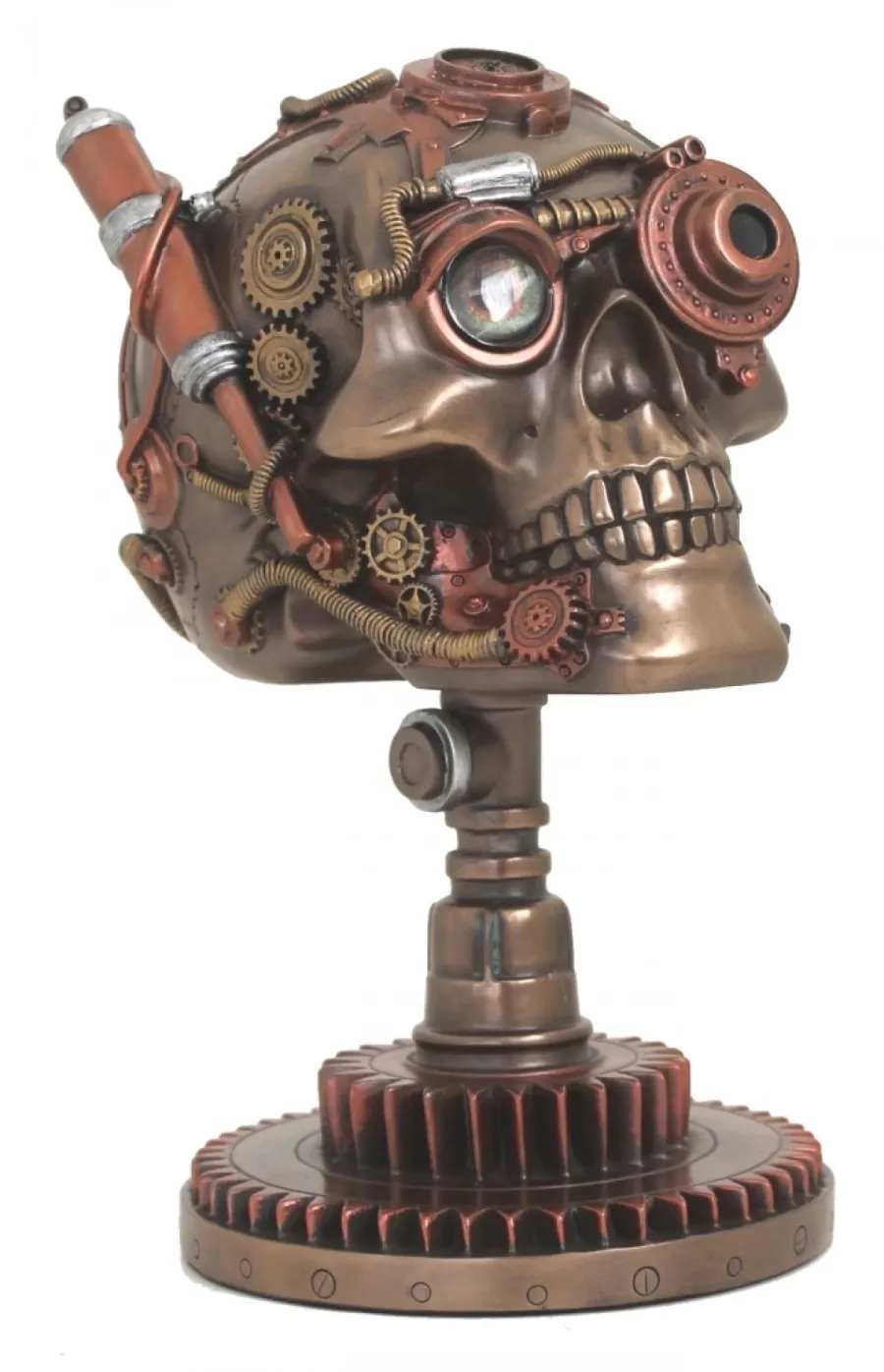 obrazek 1 Steampunkowa czaszka - dekoracja na biurko lub stolik