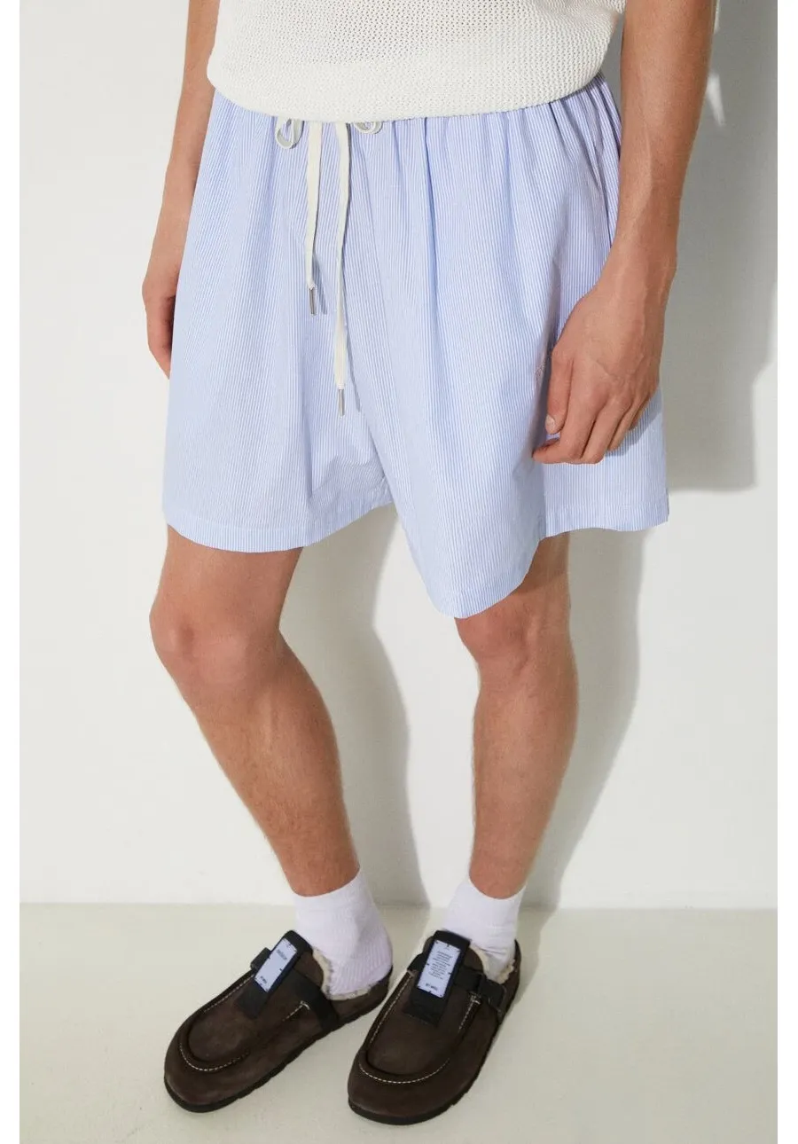 obrazek 1 MKI MIYUKI ZOKU szorty bawełniane Striped Shorts kolor niebieski STRIPED.SHORTS